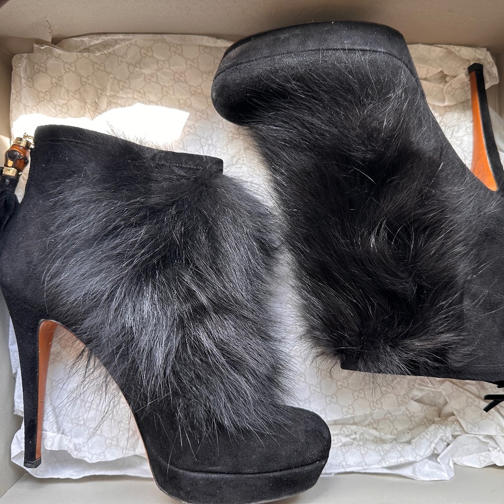 Gucci Fur Booties